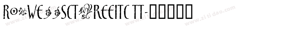 RoswellSCThreeITC TT字体转换